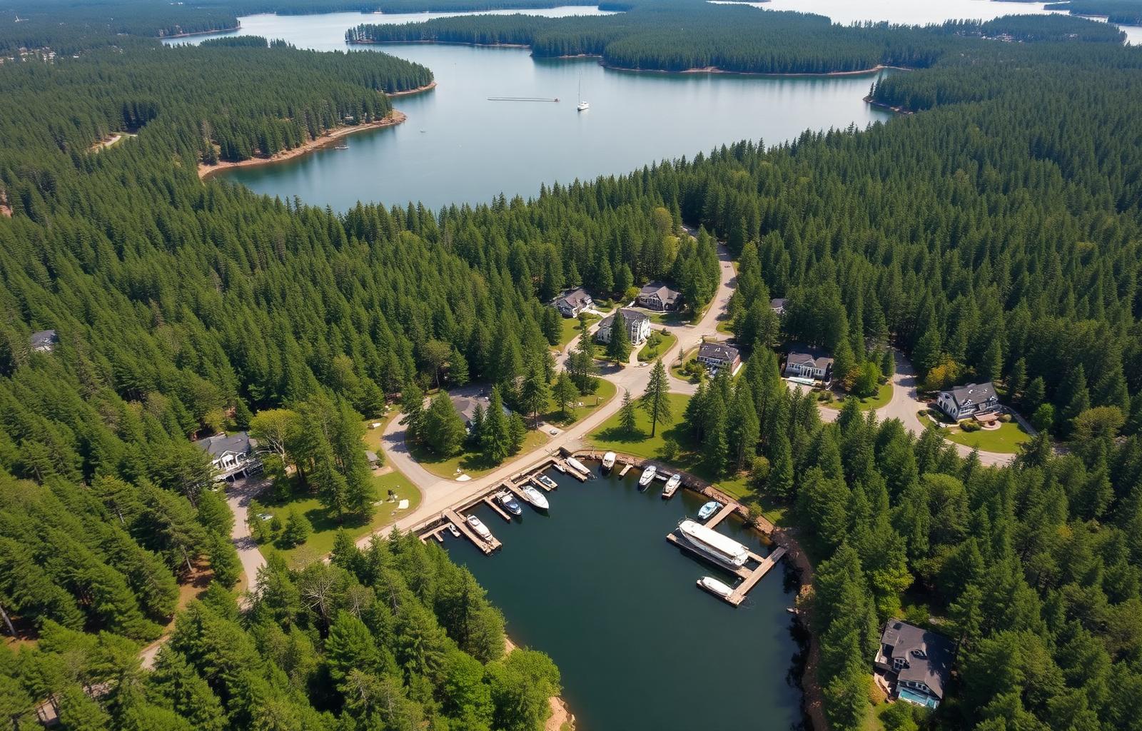 Aerial view of The Sanctuary